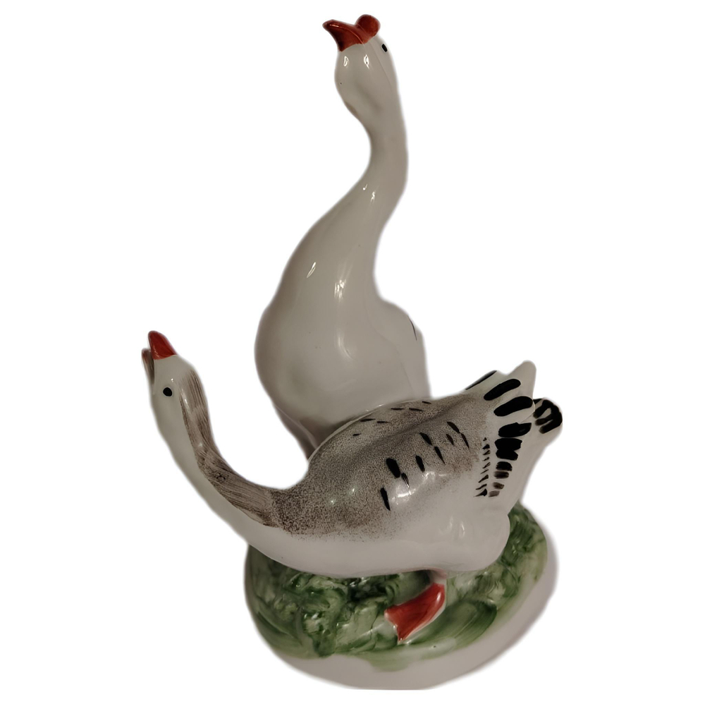 Фарфоровая статуэтка "Гуси", Россия, ДФЗ, 1991 - 2007
