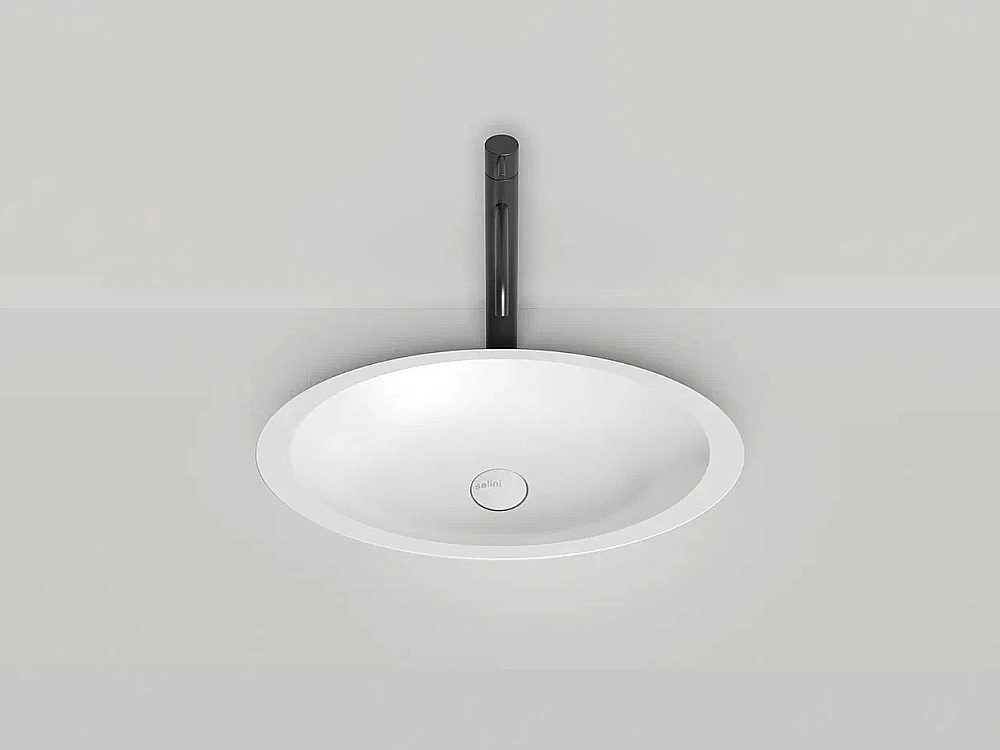 Раковина накладная Salini Callista 02 1101202SM 57,5 из искусственного камня S-Stone, белая матовая