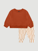 Комплект Mjölk Свитшот Paprika/Штанишки Тетрис