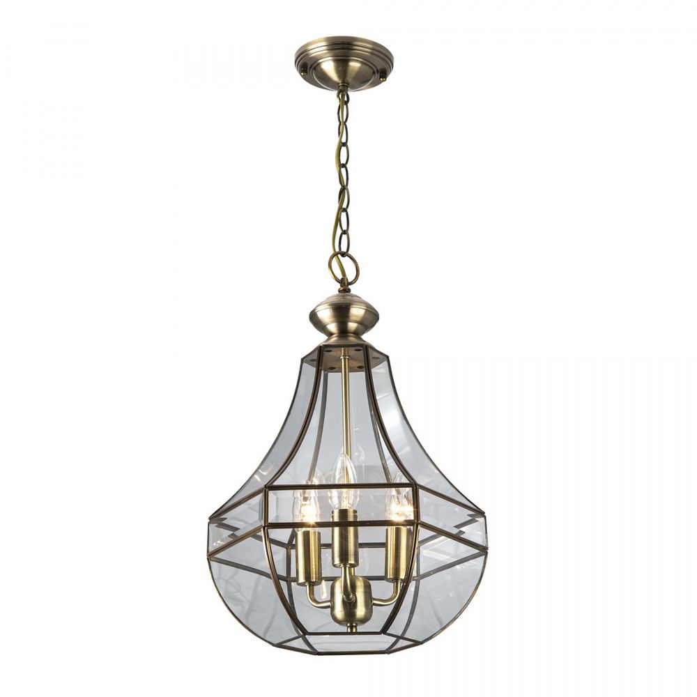 Citilux Гера-1 CL444130 Люстра подвесная витражная Бронза