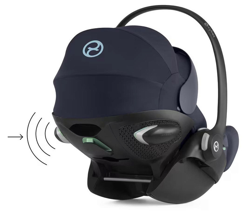 Коляска Cybex Talos S Lux BLK complete Cloud G Ocean Blue Plus 3 в 1 Moon Black с дождевиками