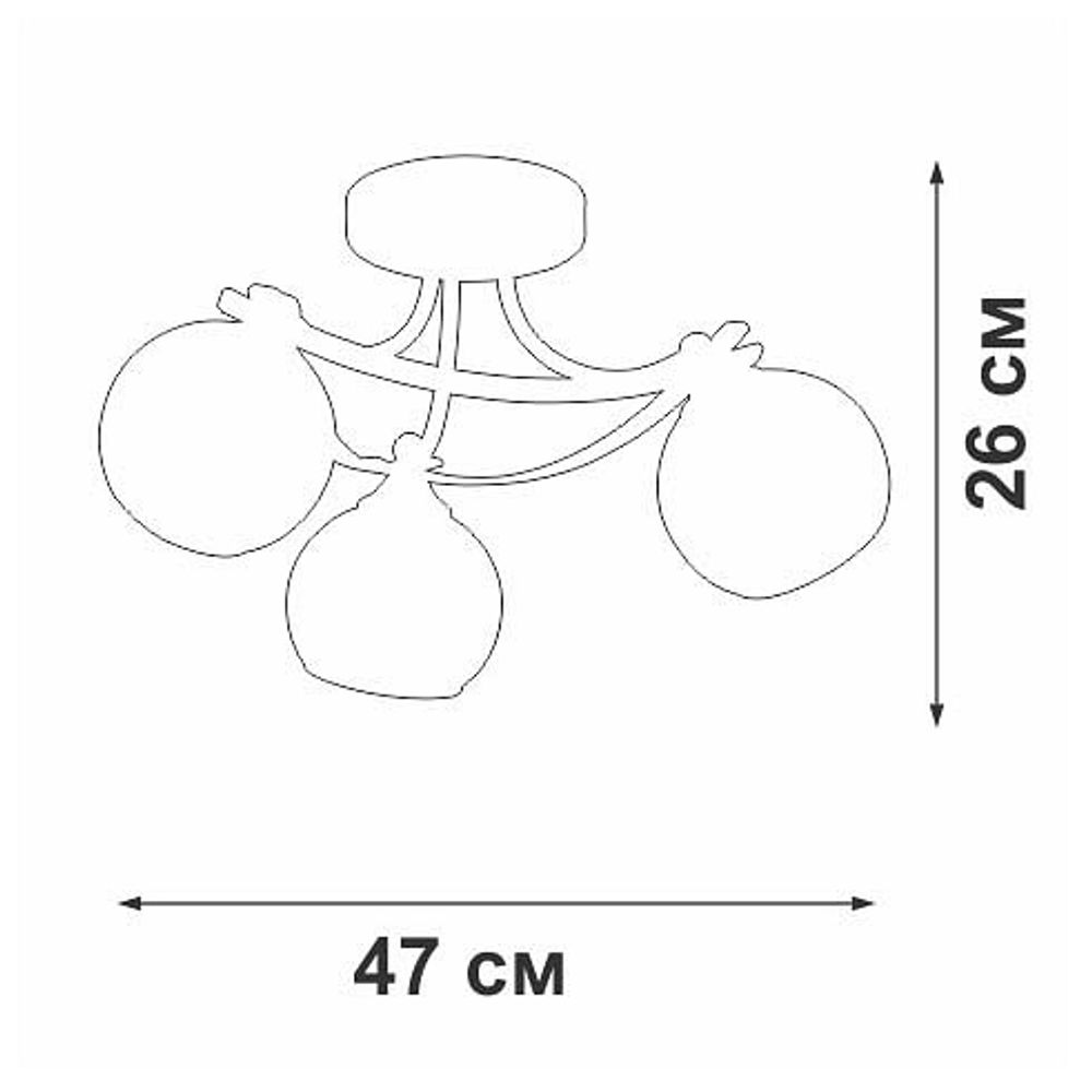Потолочная люстра Vitaluce V2564 V2564-0/3PL