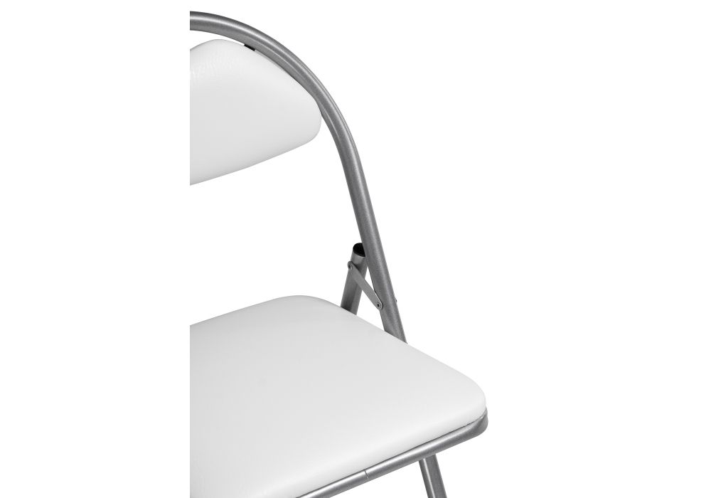 Стул на металлокаркасе Gikat белый полимер / светлый мусс