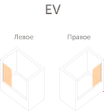 Душевая шторка на ванную Vegas Glass EV профиль черный матовый, стекло прозрачное