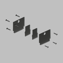 TR2025-BK Комплект торцевых заглушек для трека SMART ONE