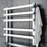 Полотенцесушитель водяной хром Keerol LP1 800x500, вент. углов. 3/4"х1/2" г/ш (пара)