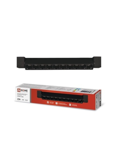Светильник светодиодный трековый TOP-LINE LTR-02R-TL 20Вт 4000К IP40 2000лм 345мм 24град. линейный поворотн. черн. IN HOME 4690612045757