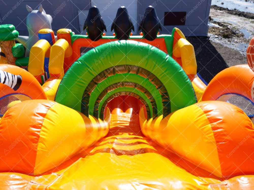 Батутный комплекс "Саванна" (горка+площадка)