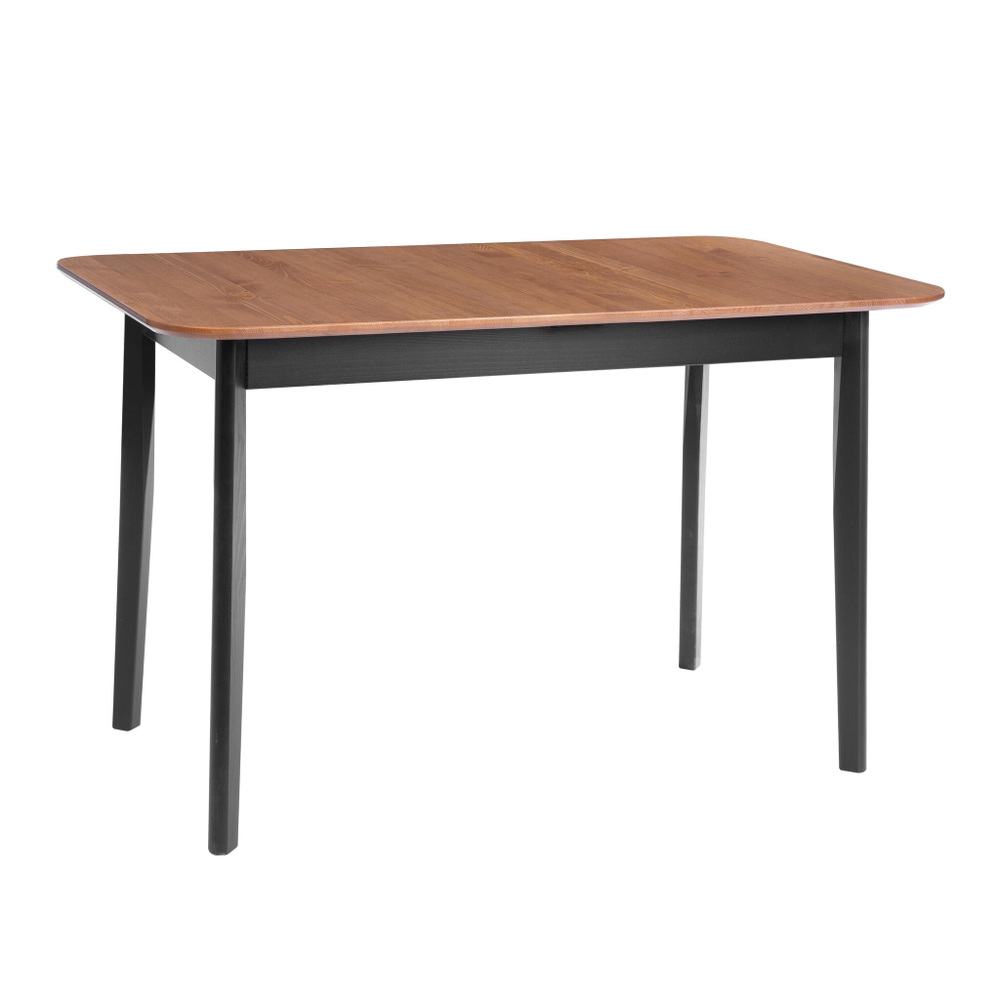Стол Соната Люкс/ Sonata Lux table, 120х75х75 см массив сосны, антик/чёрный, 120х75х75 см