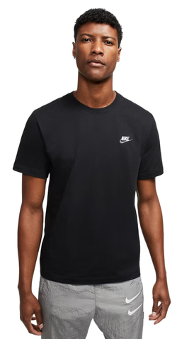 Теннисная футболка Nike Sportswear Club - black/dark grey/white