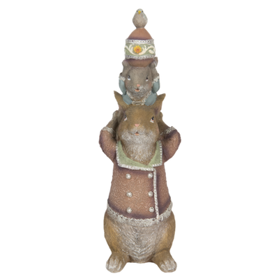 Декор "Кролики" 12х11х34см