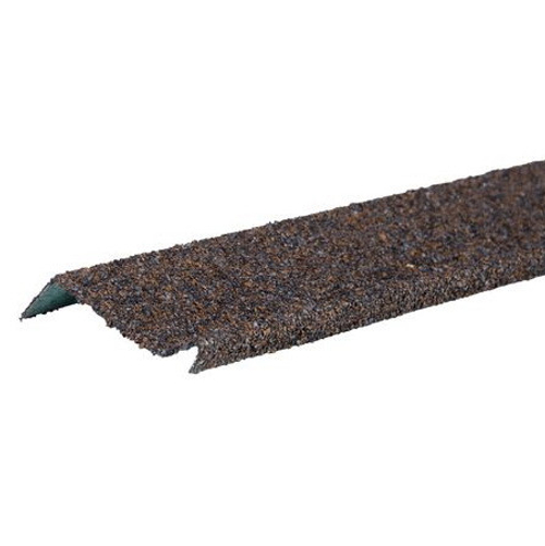 Планка примыкания Технониколь Shinglas с гранулятом коричнево-серая 20х45х15х10 мм