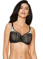 Бюстгальтер Echo из гипюра с геометрическим рисунком (Размер: 90G) (Цвет: черный)