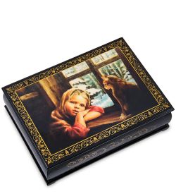 Народные промыслы ШК-11/ 6-N Шкатулка в технике декупаж (13х18х4)