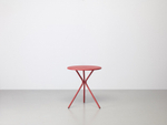 Стол металлический обеденный Scab Design Leo, кирпично-красный