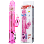 Розовый вибратор-кролик 29см Baile Throbbing Bunny BW-058008