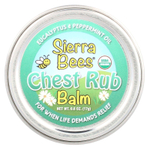 Sierra Bees, Бальзам для втирания в грудь, эвкалипт и перечная мята, 17 г (0,6 унции)