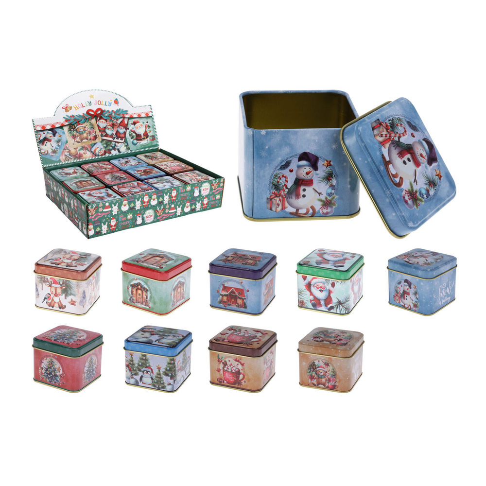 Банки для хранения 360 мл 7.7*7.7*6.4 см в ассортименте