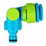 Адаптер штуцерный, шарнирный, с переключателем, 1/2-1'', Palisad Luxe, 65781