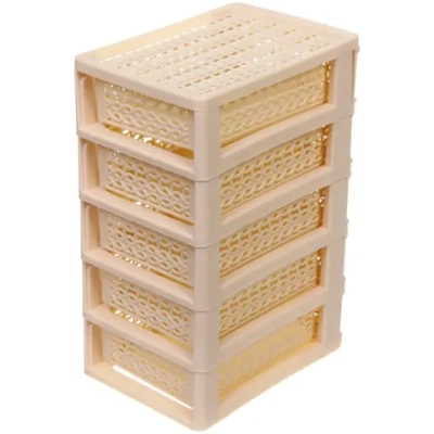 Комод малый «ПАЛЕРМО», цвет бежевый, 5 отделений, 13*9*18,5см