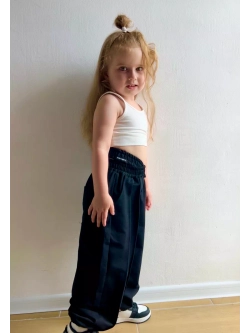 Брюки спортивные с двойной талией