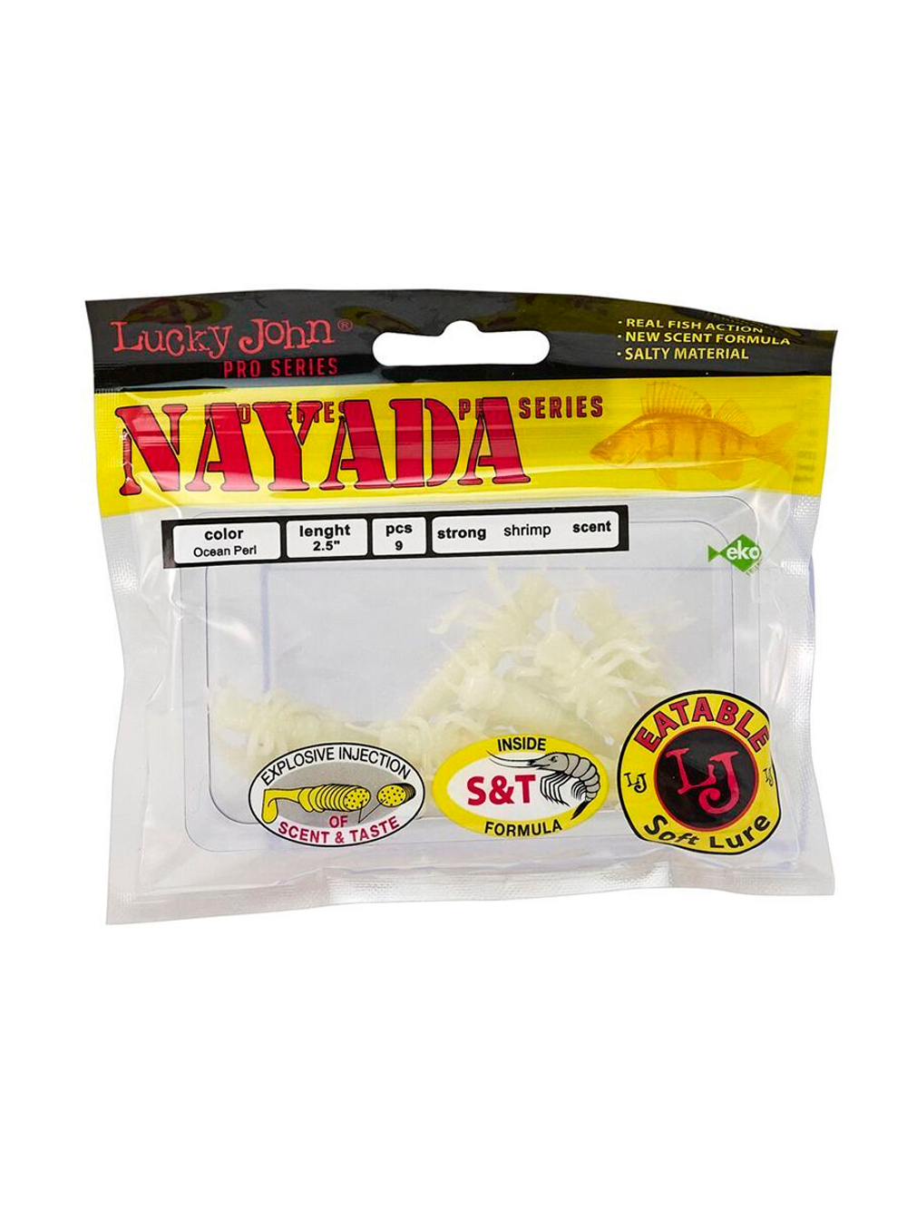 Твистеры съедобные искусственные LJ Pro Series NAYADA 3.0in (07.62)/071 7 шт. в упак.