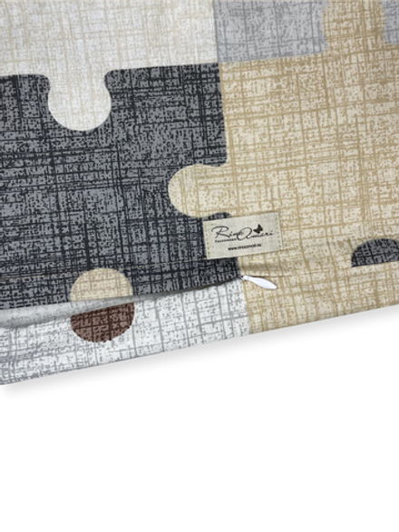 Пододеяльник на молнии Пазл хлопок-ранфорс RinaAmari Размер 110*140