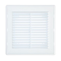 Решётка вентиляционная в рамке с москитной сеткой 170х170 мм Люкс