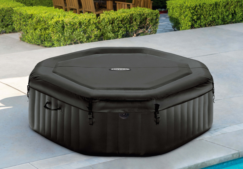 СПА-бассейн Intex Jet&Bubble Deluxe 150/201х71 см, восьмигранный, гидромассаж+пузырьк., хлоргенератор (28458)