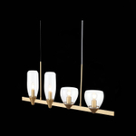 SL1119.203.04 Светильник подвесной ST-Luce Золотистый/Прозрачный E14 4*40W TENERESA