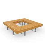 Лавка Woody Квадрат