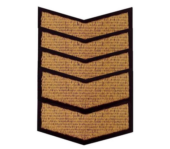 Нашивка по году службы 13 лет, на липучке (желтый)