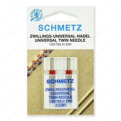 Иглы стандартные двойные 130/705H ZWI № 80/2.0 (2 шт.)
