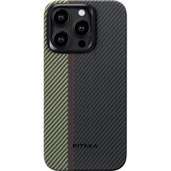 Чехол iPhone 15 Pro Max Pitaka MagEZ Case 4 Aramid Fiber 600D (Overture)