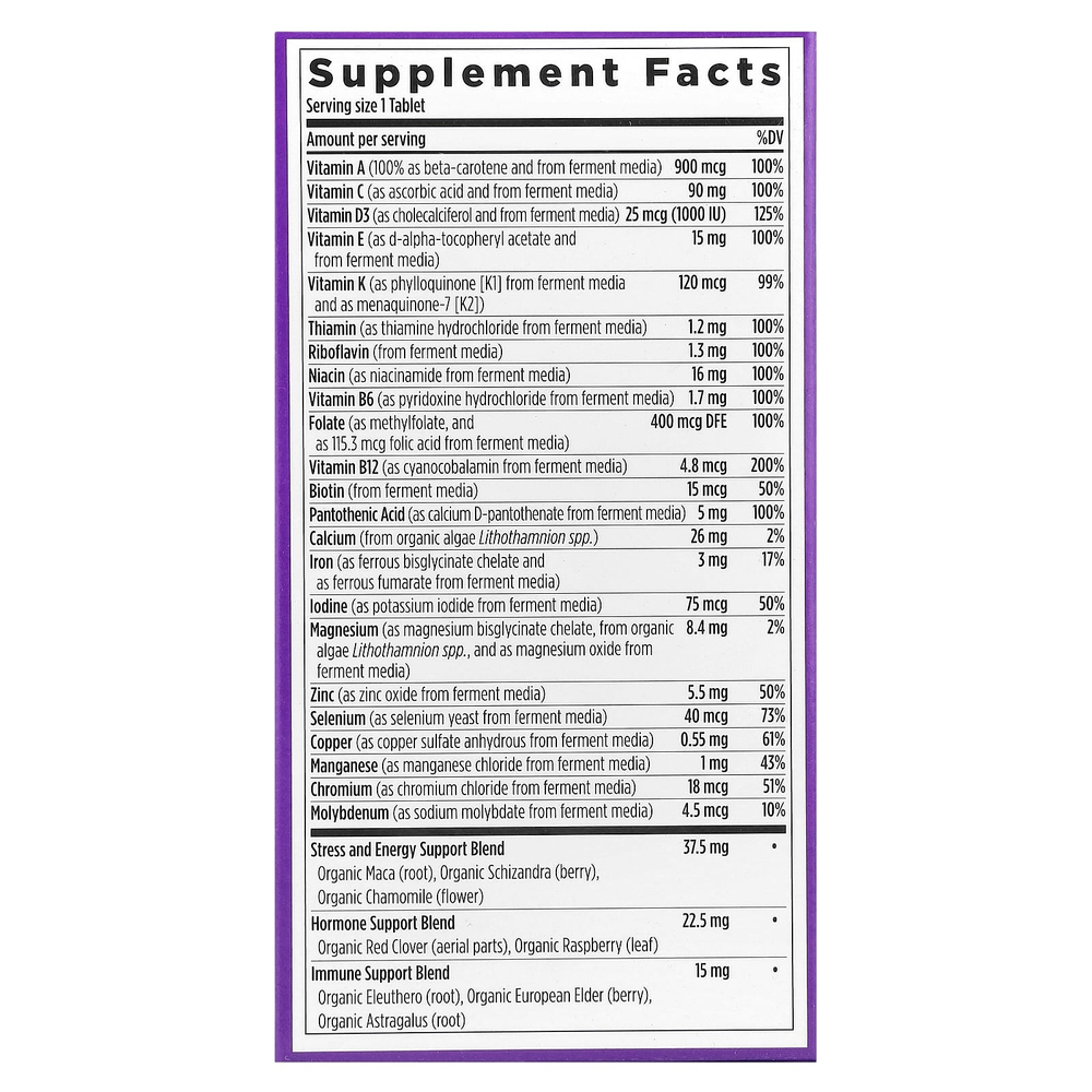 New Chapter, One Daily Every Woman's, мультивитамины, 72 вегетарианские таблетки