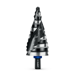 ЗУБР BLACK FORCE 6-38мм, 12 ступеней, винтовая проточка, сверло ступенчатое, ПРОФЕССИОНАЛ (29671-6-38-12)