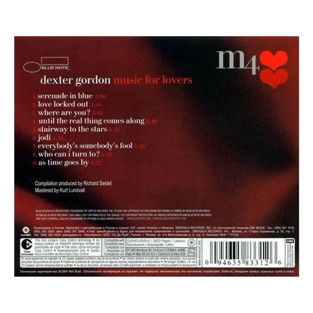 Dexter Gordon / Music For Lovers (RU)(CD)