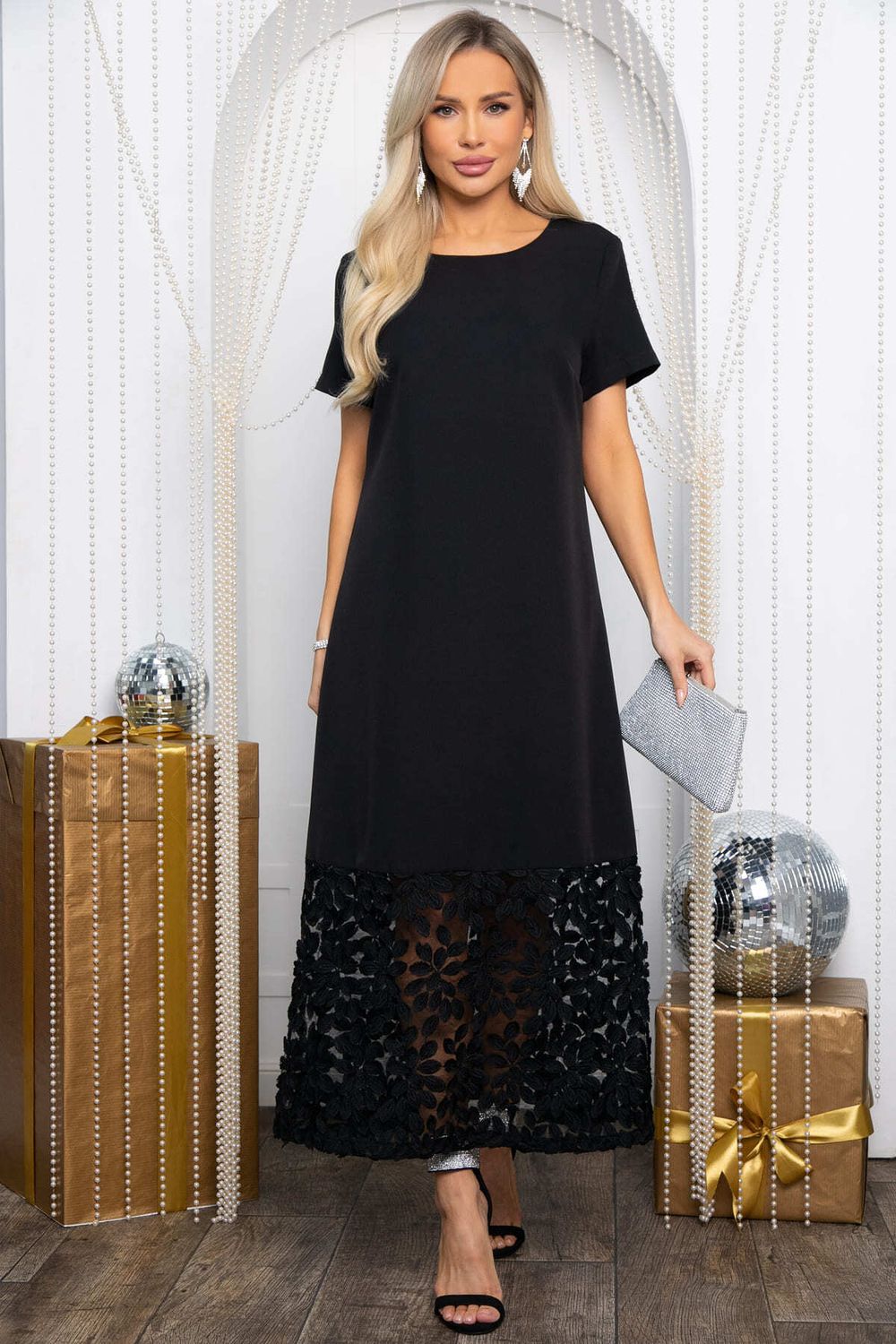 Платье Танита (черное/кружево) П14609-16М LT Collection