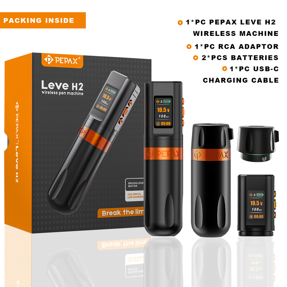 Тату машинка Pepax Leve H2 Orange - 4,2mm stroke