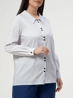 Блузка рубашка в полоску большие размеры