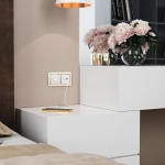 Рамка на 2 поста Snabb (белый/золото) W0021933