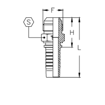 Фитинг DN 10 SAE J513 (Ш) 5/8