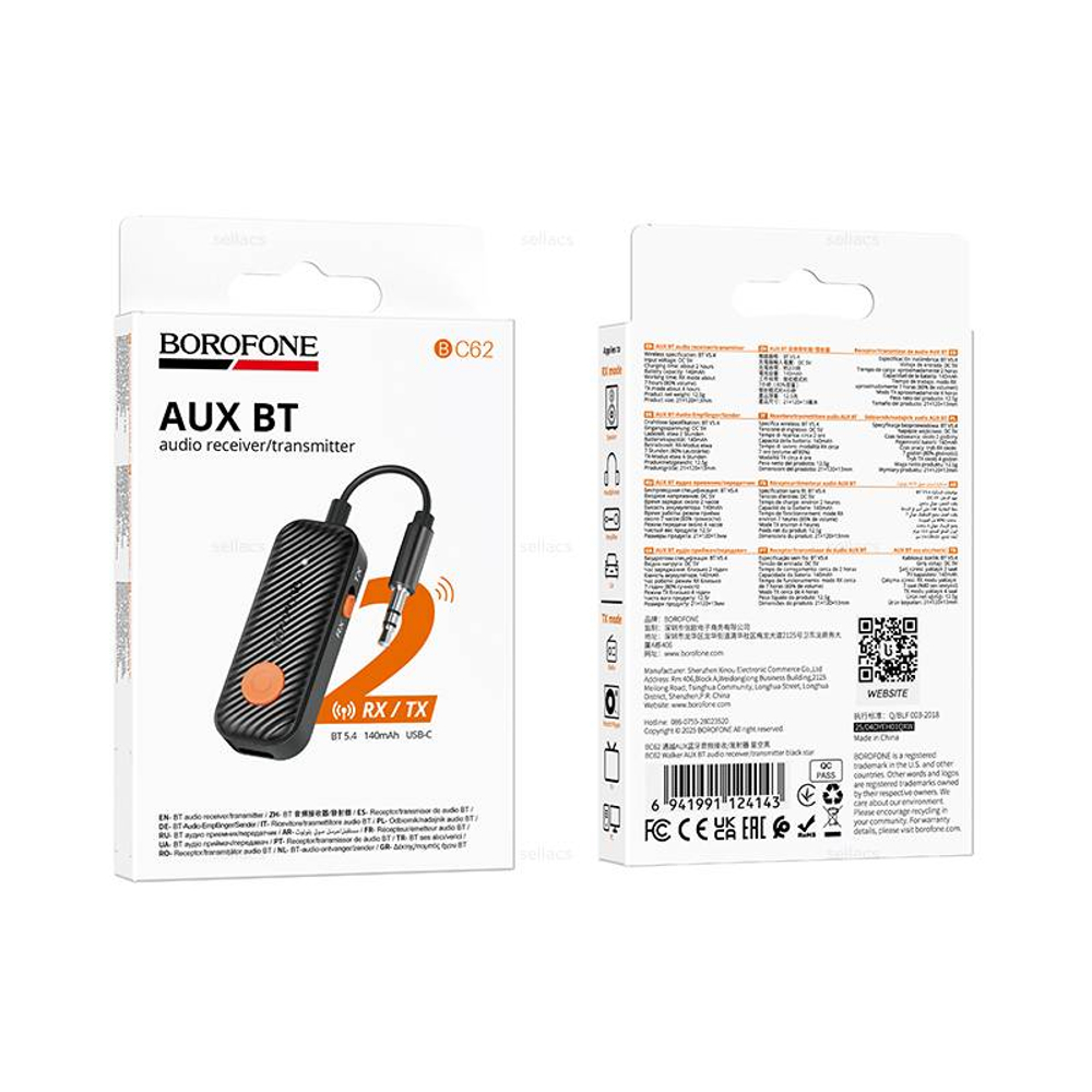 BT ресивер AUX Borofone BC62 (black)