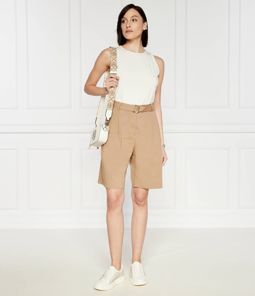 Льняное шорты Tannah1 BOSS BLACK - бежевый(50514830)