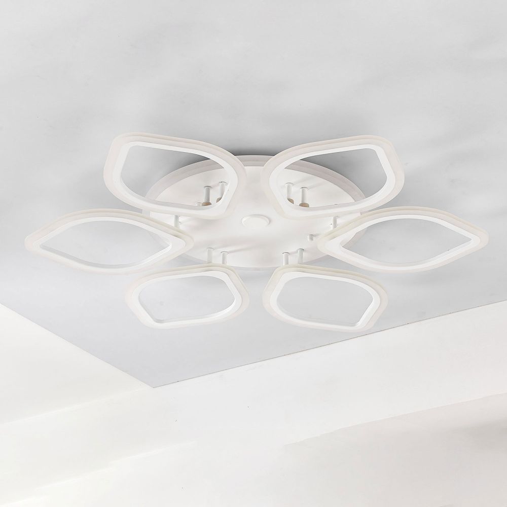 Citilux Ромби Смарт CL236A160E RGB Умная люстра Белая