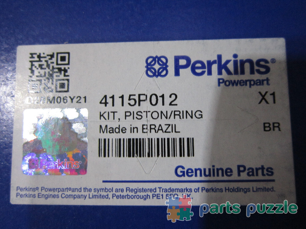 Поршень в сборе с кольцами, 1 рем., оригинал / PISTON AND RING АРТ: 4115P012