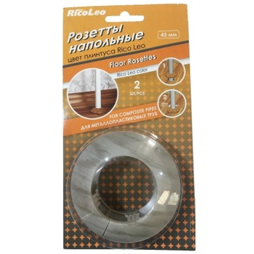 Розетта для труб 43мм "Grace" Сосна серебристая 195 (пара)