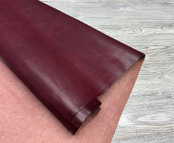 Cusna Bordo (1,3-1,5 мм), цв. Бордовый, натуральная кожа