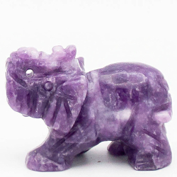 Слон лепидолит Вес 133гр. Артикул 70955. Размер 53х37х25мм.