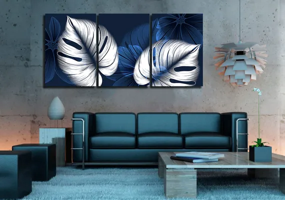 Модульная картина "Иллюзия пера"